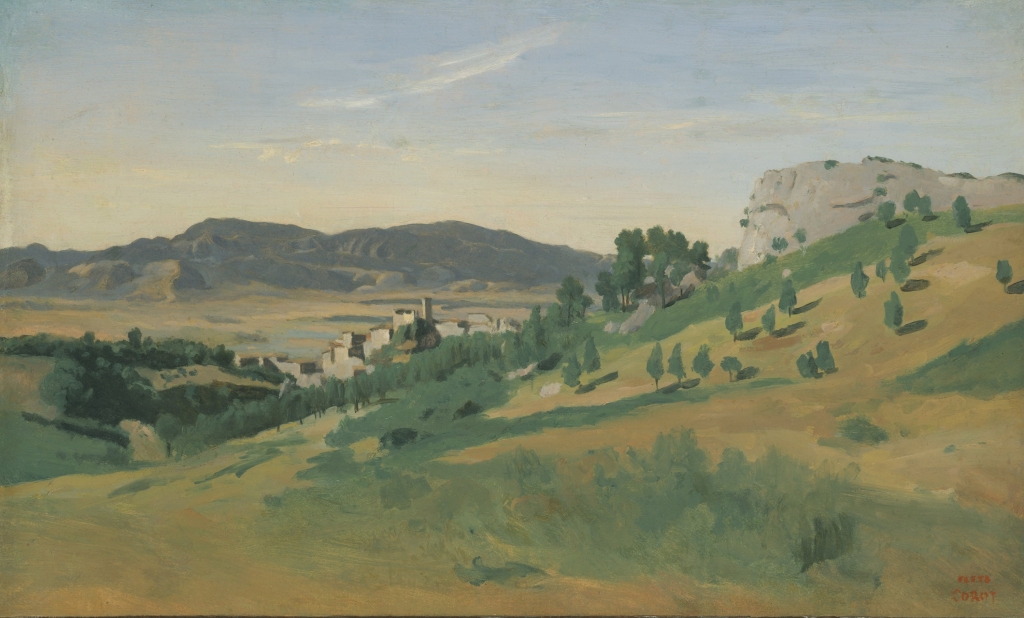 世界名画：奥莱瓦诺的风景 View of Olevano